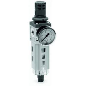 Camozzi Air Filter Regulator with Bracket and Fittings